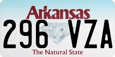AR license plate 296VZA