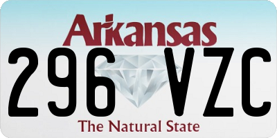 AR license plate 296VZC