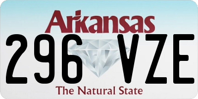 AR license plate 296VZE