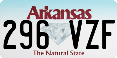 AR license plate 296VZF