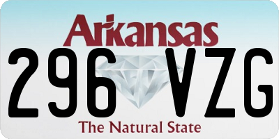 AR license plate 296VZG