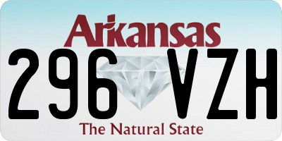 AR license plate 296VZH