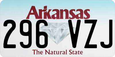 AR license plate 296VZJ