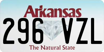 AR license plate 296VZL