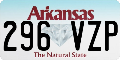 AR license plate 296VZP