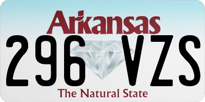 AR license plate 296VZS