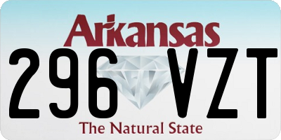 AR license plate 296VZT