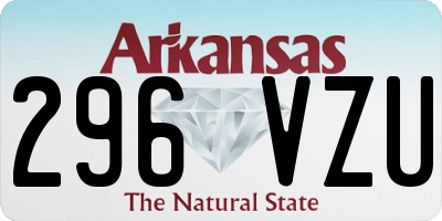 AR license plate 296VZU