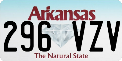 AR license plate 296VZV
