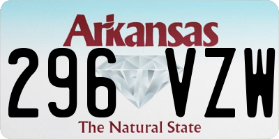 AR license plate 296VZW