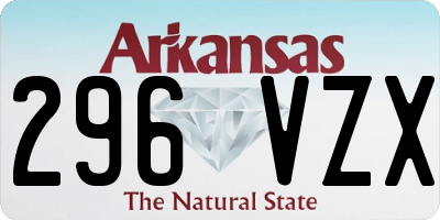 AR license plate 296VZX