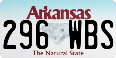AR license plate 296WBS