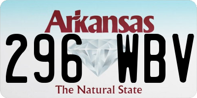 AR license plate 296WBV