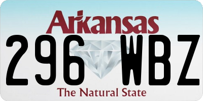 AR license plate 296WBZ