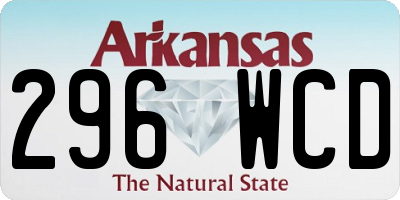 AR license plate 296WCD