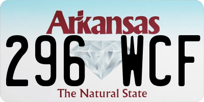 AR license plate 296WCF