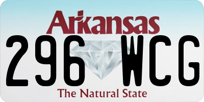 AR license plate 296WCG