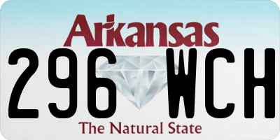 AR license plate 296WCH