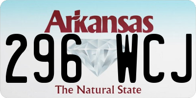AR license plate 296WCJ