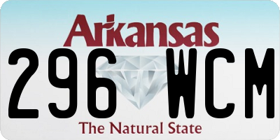 AR license plate 296WCM