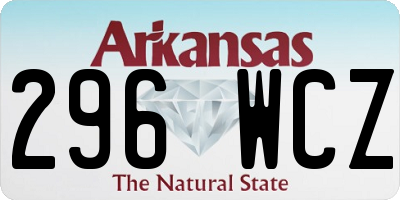 AR license plate 296WCZ