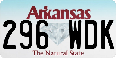 AR license plate 296WDK