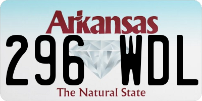 AR license plate 296WDL