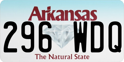 AR license plate 296WDQ