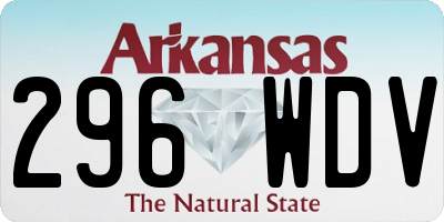 AR license plate 296WDV