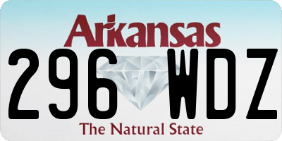 AR license plate 296WDZ
