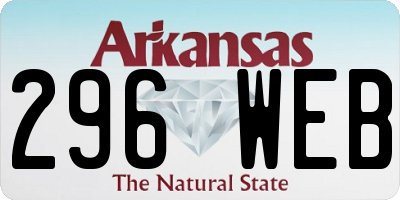 AR license plate 296WEB