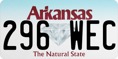 AR license plate 296WEC
