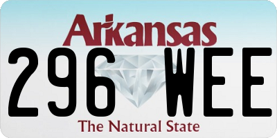 AR license plate 296WEE