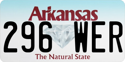 AR license plate 296WER