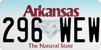 AR license plate 296WEW