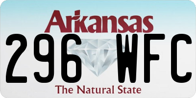 AR license plate 296WFC