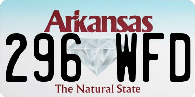 AR license plate 296WFD