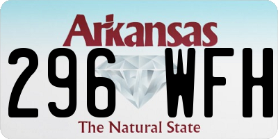 AR license plate 296WFH