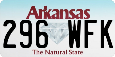 AR license plate 296WFK