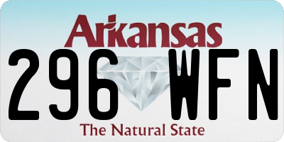 AR license plate 296WFN