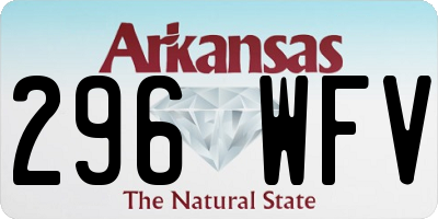 AR license plate 296WFV