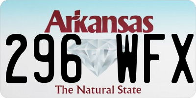 AR license plate 296WFX