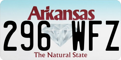 AR license plate 296WFZ