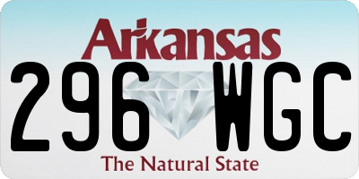 AR license plate 296WGC