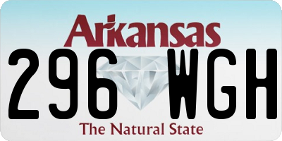 AR license plate 296WGH
