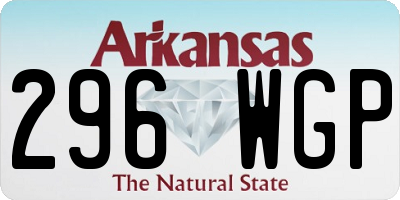 AR license plate 296WGP