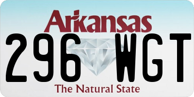 AR license plate 296WGT