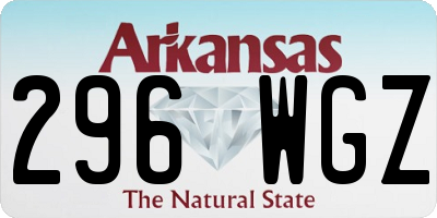 AR license plate 296WGZ