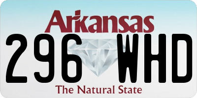 AR license plate 296WHD