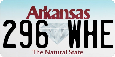 AR license plate 296WHE